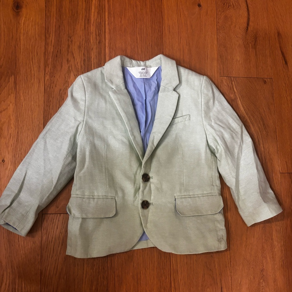 GUC HM Mint Green Suit Jacket toddler